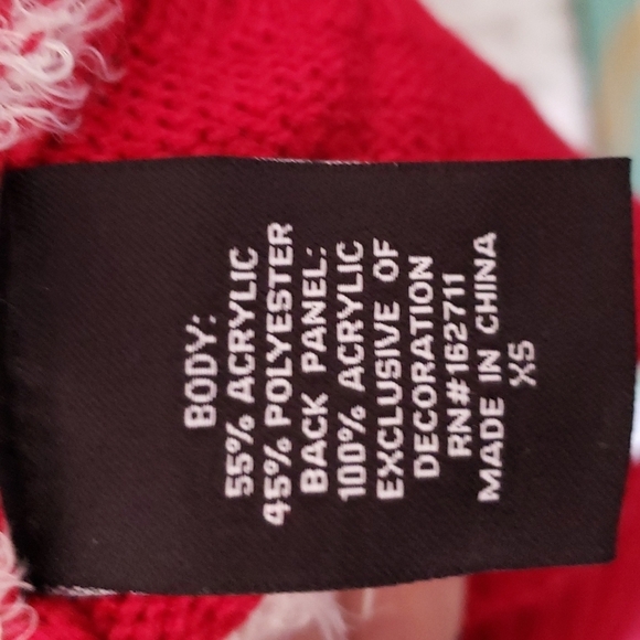 33 Degrees Gingerbread with Peppermint Candy Knit Ugly Christmas Sweater Size XS - Picture 11 of 15